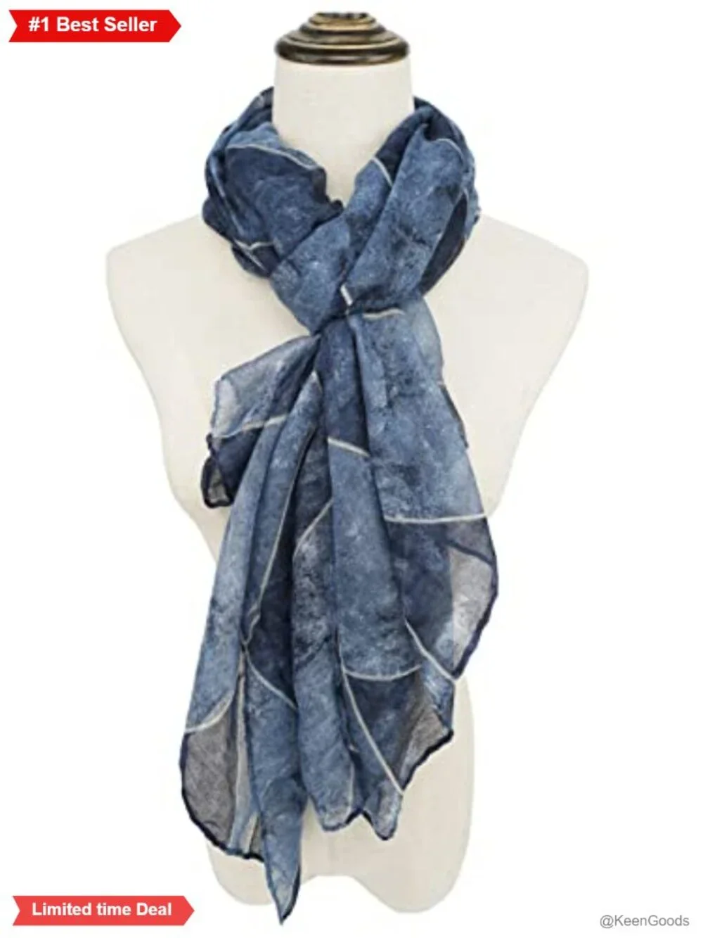 Oversized Floral Print Shawl Scarf Lightweight Voile Wrap